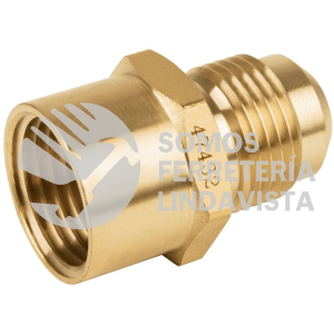 47432 CLG-495 NIPLE CAMPANA DE LATON DE 1/2" X 1/2" FOSET