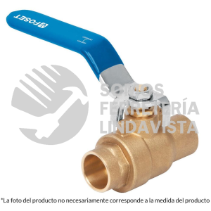 49482 ESSO-3/4X VALVULA DE ESFERA DE LATON SOLDABLE 3/4" ALTA PRESION FOSET