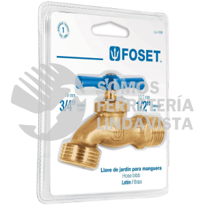 49089 LLJ-120B LLAVE DE NARIZ PARA JARDIN 1/2" BLISTER FOSET