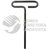 46407 LLAVE HEXAGONAL CORTA TIPO "T", EN PULGADAS, 7/64" URREA