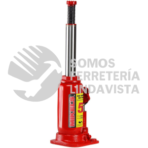 GH-5 GATO HIDRAULICO DE BOTELLA CON TORNILLO DE EXTENSION 5 TONELADAS MIKELS