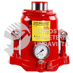 GHD-50 GATO HIDRAULICO DE BOTELLA 50 TONELADAS BOMBA DE 2 VELOCIDADES MIKELS