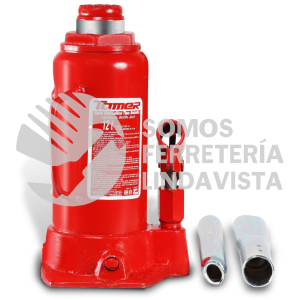 GTE-12 GATO HIDRAULICO DE BOTELLA CON TORNILLO DE EXTENSION 12 TONELADAS TAMER