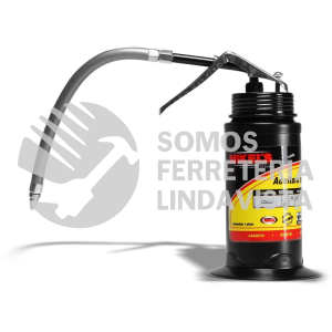 A1F ACEITERA DE PRESION BOTE DE ACERO TUBO FLEXIBLE 160 ML MIKELS