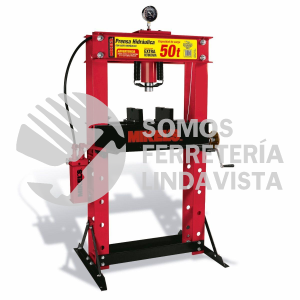 PHB-50 PRENSA HIDRAULICA CON PISTON Y MANOMETRO 50 TONELADAS MIKELS