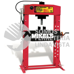 PHB-75 PRENSA HIDRONEUMATICA CON PISTON Y MANOMETRO 75 TONELADAS MIKELS