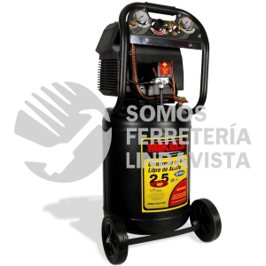 CALA-2.5HP COMPRESOR DE AIRE 2.5 HP 50 LITROS LIBRE DE ACEITE MIKELS