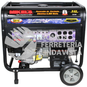 GCE-8000 GENERADOR DE CORRIENTE ELECTRICA MOTOR 4 TIEMPOS 8,000W / 15 HP MIKELS