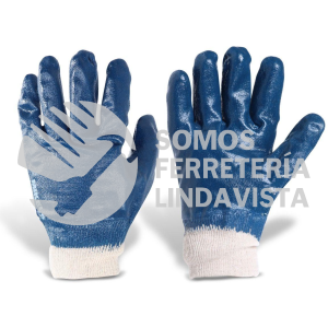 GNFA-2 GUANTES PARA TRABAJO DE NITRILO CON FORRO DE ALGODON MIKELS