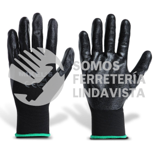 GEN-2M GUANTES PARA TRABAJO DE NYLON CON ESPUMA DE NITRILO MEDIANO MIKELS