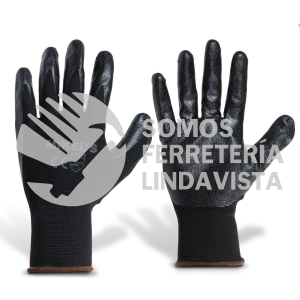 GEN-2G GUANTES PARA TRABAJO DE NYLON CON ESPUMA DE NITRILO GRANDE MIKELS
