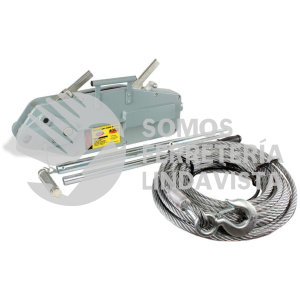 MCAT-4000 MALACATE TIRFOR 4000 KILOGRAMOS ANCHO CABLE 16 MM X 20 METROS MIKELS