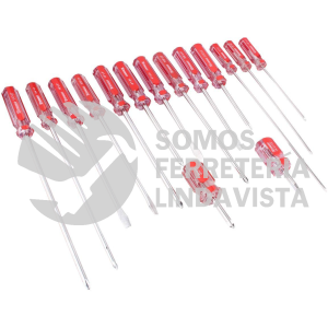 DC-3166 DESARMADOR CRUZ 3/16"X 6" BARRA ACERO CROMADO MANGO PVC TAMER