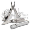 KMNL-3 MULTIHERRAMIENTAS KIT MULTIUSOS NAVAJA CON LAMPARA 3 EN 1 MIKELS