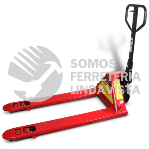 TMK-2.5 PATIN HIDRAULICO TRASPALETA CON RUEDAS DE POLIURETANO SISTEMA TANDEM 2.5 TONELADAS MIKELS