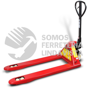 TMK-3N PATIN HIDRAULICO TRASPALETA CON RUEDAS DE NYLON SISTEMA TANDEM 3 TONELADAS MIKELS