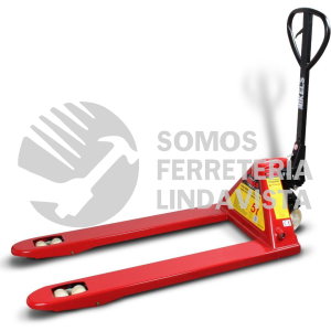 TMK-5 PATIN HIDRAULICO TRASPALETA CON RUEDAS DE NYLON SISTEMA TANDEM 5 TONELADAS MIKELS