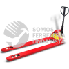 TMK-3XL PATIN HIDRAULICO TRASPALETA CON RUEDAS DE NYLON SISTEMA TANDEM UÑAS EXTRA LARGAS 3 TONELADAS MIKELS