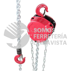 POLM-0.5 POLIPASTO MANUAL 500 KILOGRAMOS CADENA 3 METROS MIKELS
