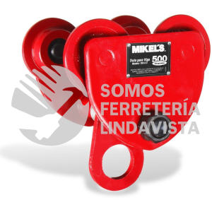 TRV-0.5 TROLE PARA VIGA 500 KILOGRAMOS ANCHO AJUSTABLE MIKELS