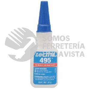 270821 495 LOCTITE 495 ADHESIVO INSTANTANEO TRANSPARENTE 20 G LOCTITE