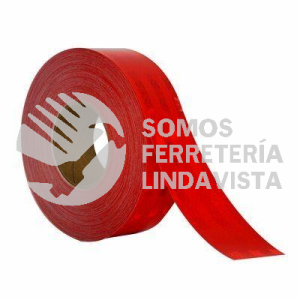 75030122842 98372-4 ROLLO DE CINTA DE REFLEJANTE ROJO 4" (0 1016X1M) GRADO DIAMANTE SERIE VENTA POR METRO 3M