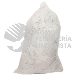 TRAPO INDUSTRIAL DE ALGODON BLANCO 1 KILO SE VENDE POR PACA DE 50KG NACIONAL