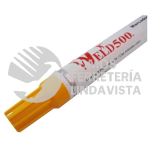 MFAMA MARCADOR CON PUNTA DE FIELTRO AMARILLO PARA METAL WELD500