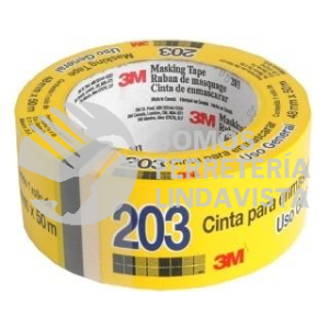 70006225182 CINTA MASKING TAPE 203 (18MMX50M) DE 3/4" 3M