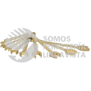 UH1200G JUEGO DE 10 LLAVES COMBINADAS DE BRONCE-ALUMINIO ANTICHISPA EN PULGADAS, 12 PUNTAS URREA