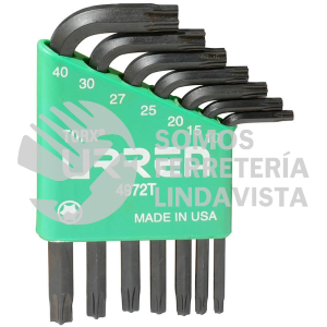 4972T JUEGO DE 7 LLAVES HEXAGONALES TIPO "L", TORX URREA