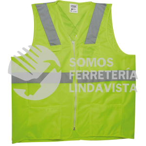 USCH64 CHALECO DE SEGURIDAD DE ALTA VISIBILIDAD VERDE EEG URREA