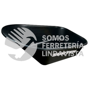CT60A CONCHA PLASTICA PARA CARRETILLA SIN CHUMACERA 6 PIES CUBICOS NEGRA SURTEK