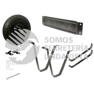 CFJR2 JUEGO DE LLANTA NEUMATICA Y ACCESORIOS PARA CARRETILLA HERRAJE TIPO AMERICANO FOY