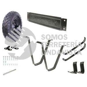 CSJR2 JUEGO DE LLANTA NEUMATICA Y ACCESORIOS PARA CARRETILLA HERRAJE TIPO AMERICANO SURTEK