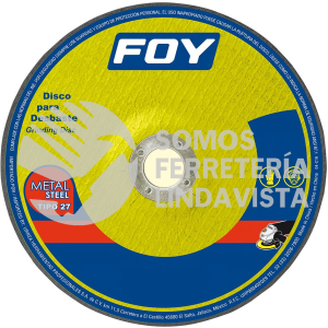 143525 DISCO ABRASIVO TIPO 27 PARA METAL 7" X 3 MM FOY