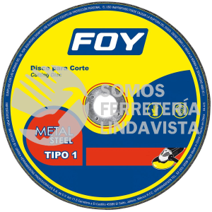 143527 DISCO ABRASIVO TIPO 1 PARA METAL 14" X 3.2 MM FOY