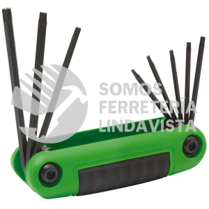 4976TX JUEGO DE 8 LLAVES TORX TIPO NAVAJA URREA