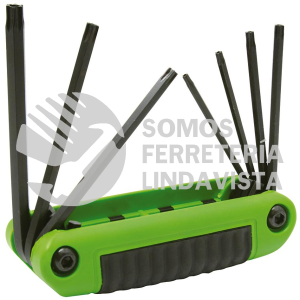 4977TXT JUEGO DE 7 LLAVES TORX TAMPER PROOF TIPO NAVAJA URREA