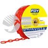 143433 CADENA PLASTICA CALIBRE 3 MM DE 50 M, COLOR ROJO FOY