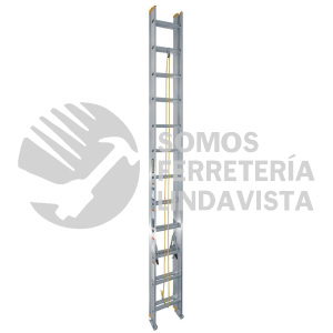 EE24 ESCALERA DE EXTENSION TIPO 3 DE ALUMINIO CON 24 PELDAÑOS SURTEK