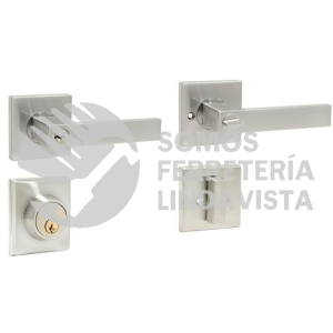 LTA8010 COMBO DE MANIJA TAHOE SENCILLO NIQUEL SATINADO LLAVE ESTANDAR LOCK