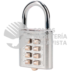 C27C35 CANDADO DE COMBINACION DIGITAL, CROMO BRILLANTE, 35 MM LOCK