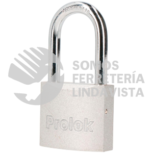 P22L50 CANDADO DE ACERO LARGO 50 MM, LLAVE ESTANDAR, EN CAJA PROLOK