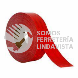 98372-2 75-0301-2280-0 CINTA REFLEJANTE BARRICADA ROJA 2" LAMINA GRADO DIAMANTE (1 METRO) 3M