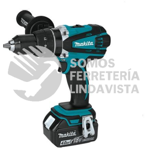 DDF458RFJ ATORNILLADOR TALADRO 1/2"V V R 2 VEL 0-400 0-2,000 RPM LI-ION 2 BAT 3 0 AH Y CARG C/LUZ,ESTUCHE MONT 18V MAKITA