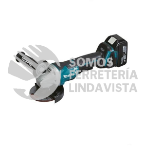 DGA458RTE MINIESMERIL 115MM 4-1/2" 8,500 RPM, M/BL IND BAT LI-ION 2 BAT 5 0 A H C/IND Y CARG C/DISCO,MALETIN 18V MAKITA
