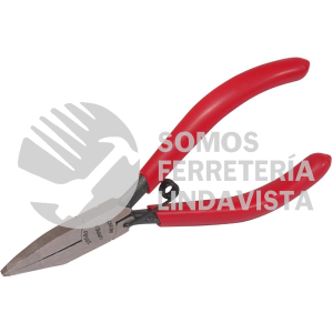28580 PINZA CON MANGO RUBBER GRIP PARA ELECTRONICA DE 4-3/4" PLANA LISA URREA