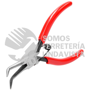 28520 PINZA CON MANGO RUBBER GRIP PARA ELECTRONICA DE 5-11/32" PUNTA AGUJA DOBLADA 45GRADOSURREA