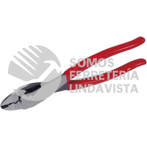 208G PINZA CON MANGO RUBBER GRIP DE 9-1/2" ALTA PALANCA PONCHA TERMINAL URREA
